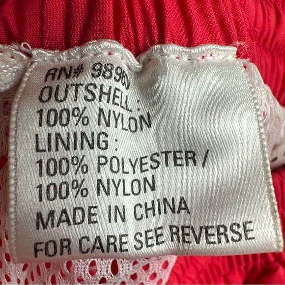 Mizuno Windbreaker Pants Adult Large Pink Swishy Drawstring Mesh Lined Nylon NEW - Picture 14 of 16